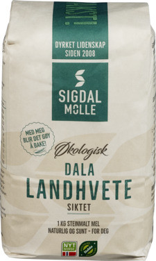 Dala Landhvete Siktet, 1 kg Økologisk Hvetemel Ø.spesialkorn