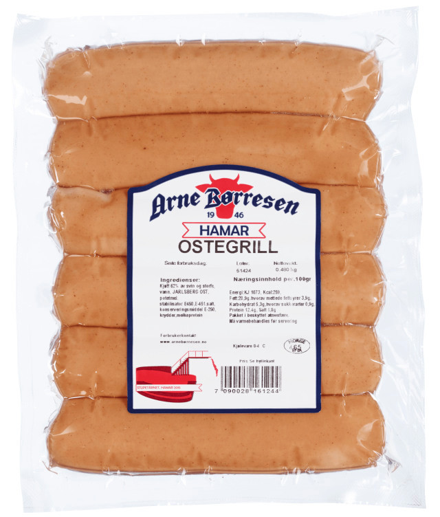 Ostegrill 480g Arne Børresen