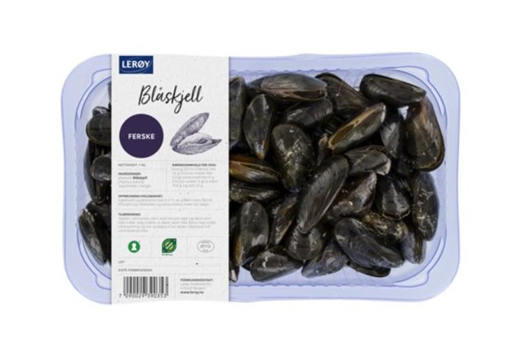 Blåskjell Levende 1kg Lerøy