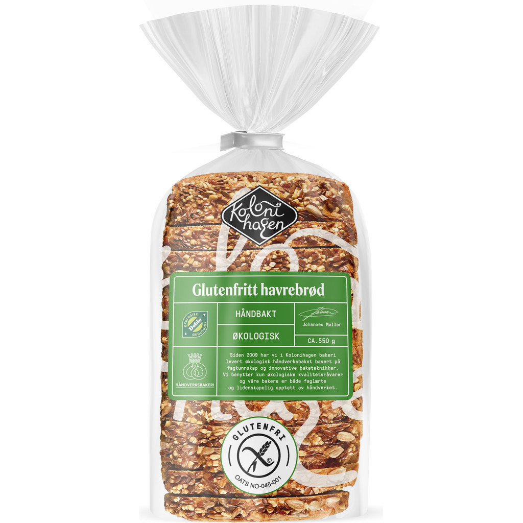 Glutenfritt brød Økologisk 550g Kolonihagen