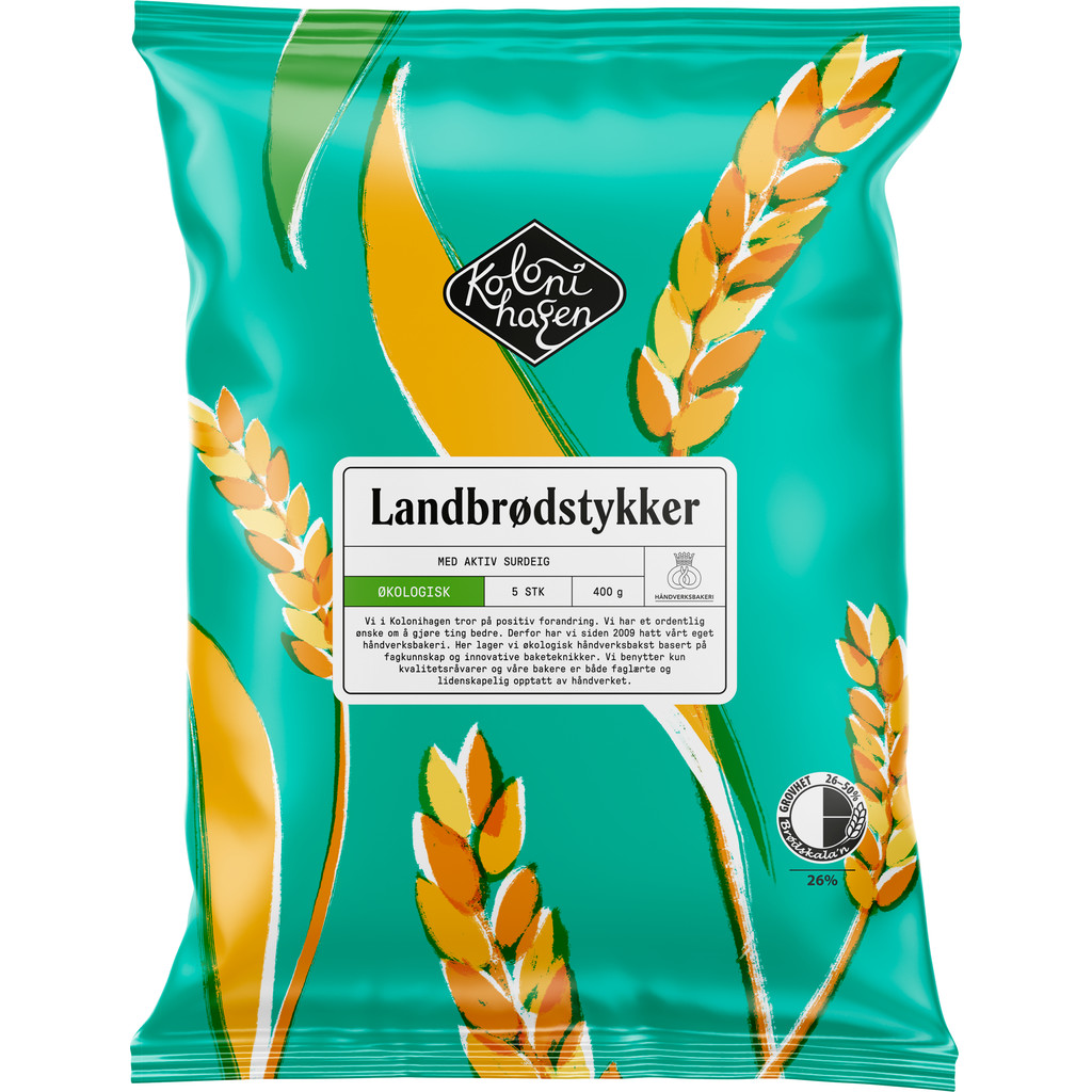 Landbrødstykker Økologisk 400g Kolonihagen