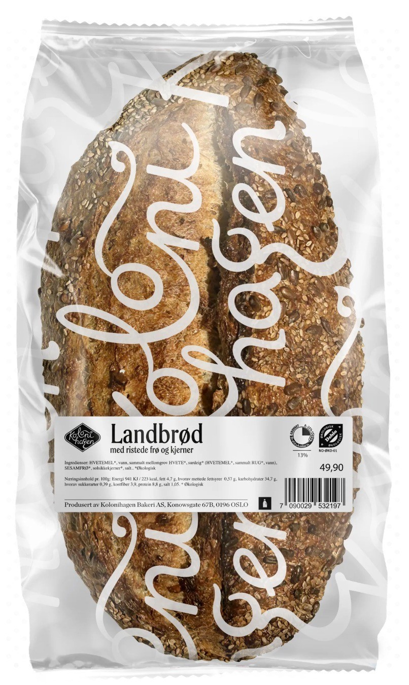 Kolonihagen Landbrød med Ristede Frø og Kjerner