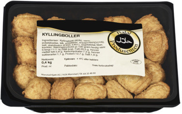 Halalpr Kylling Kjøttboller Halal 400g Halal Produsenten