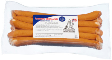 Wiener Kylling Åkeberg Skoglunn 500g X 10