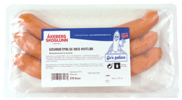 Åkeberg Skoglunn Gourmetpølse m/Hvitløk 270g