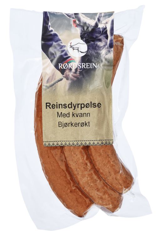 Middagspølse Reinsdyr m/Kvann 300g Rørosrein