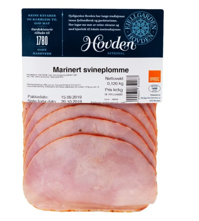 Svineplomme Marinert 120g Hovden