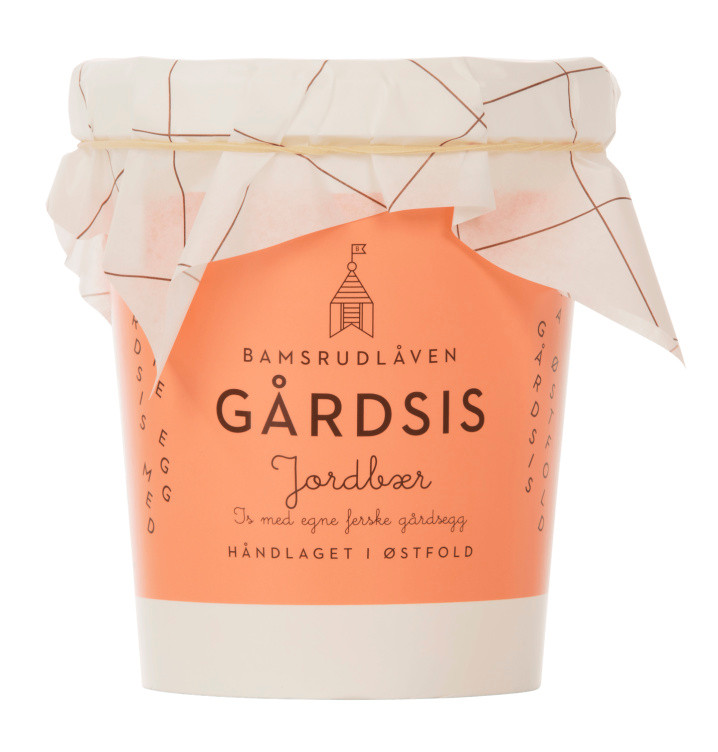 Gårdsis Jordbær 0,5l Bamsrudlåven