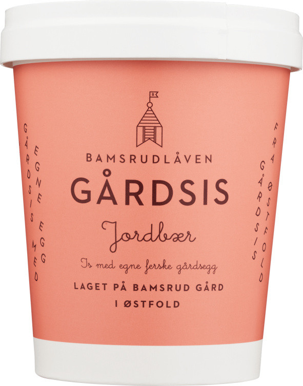 Gårdsis Jordbær 0,5l Bamsrudlåven