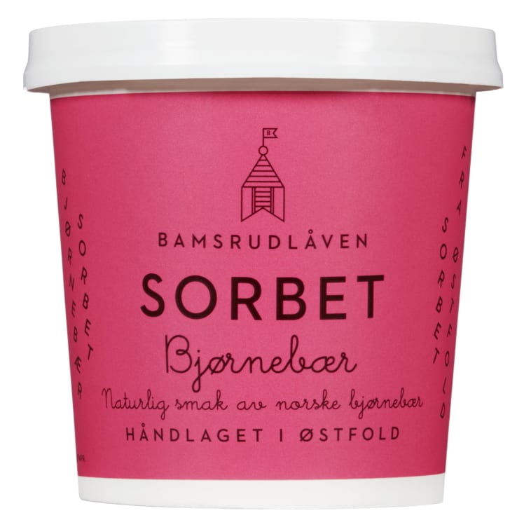 Bjørnebærsorbet 150ml Bamsrudlåven