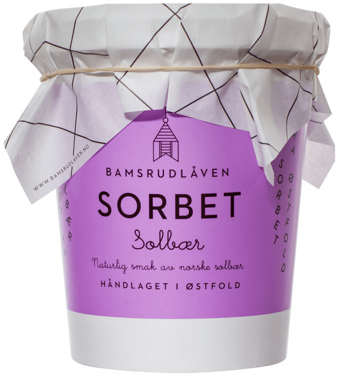 Solbærsorbet 0,5l Bamsrudlåven