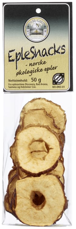 Eplesnacks Økologisk 50g Dyre Gård