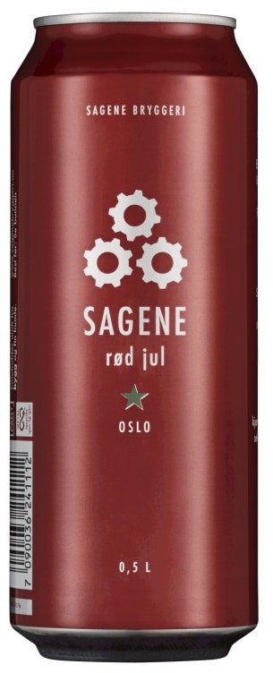 Sagene Rød Jul 0,5l boks