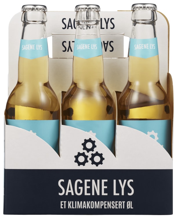 Sagene Lys 0,33x6 flaske