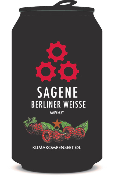 Sagene Berliner Weisse Bringebær 0,33l boks