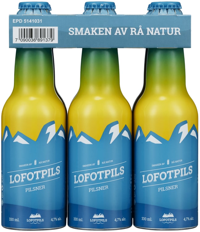 Lofotpils 0,33lx6 Alu flaske