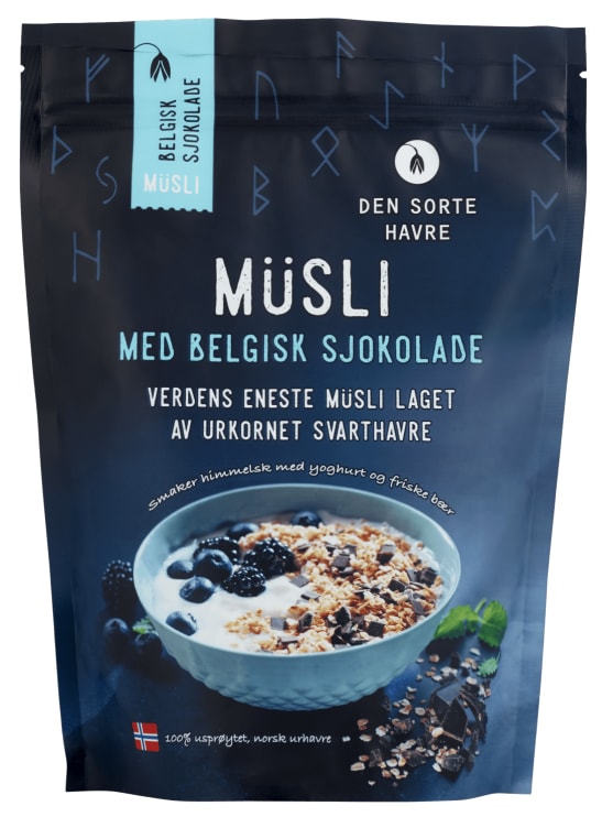 Musli m/Belgisk Sjokolade 400g Dsh