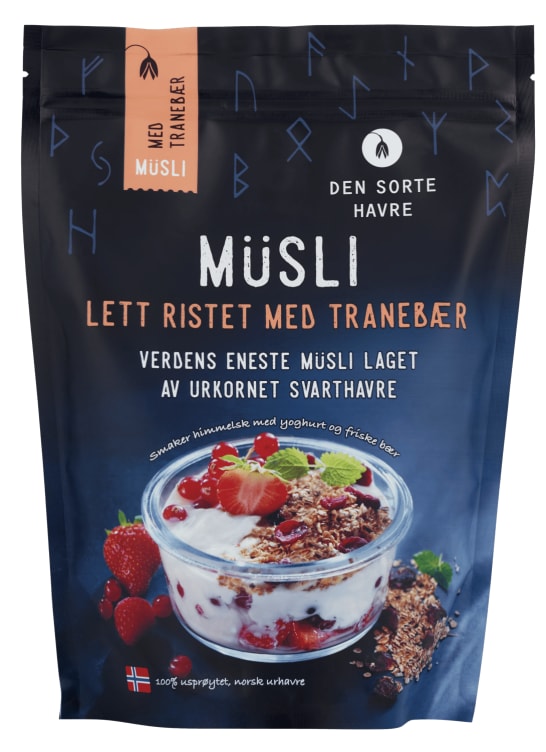 Musli Lett Ristet m/Tranebær 400g Dsh