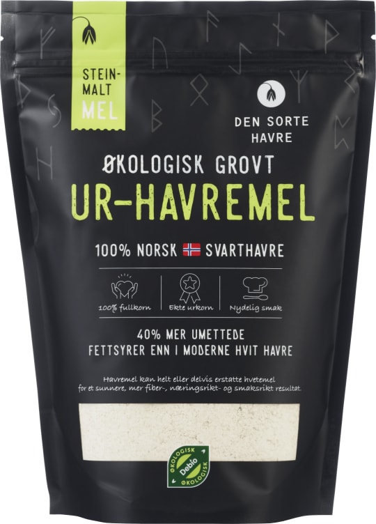 Svarthavremel Steinmalt Økol.700g Dsh