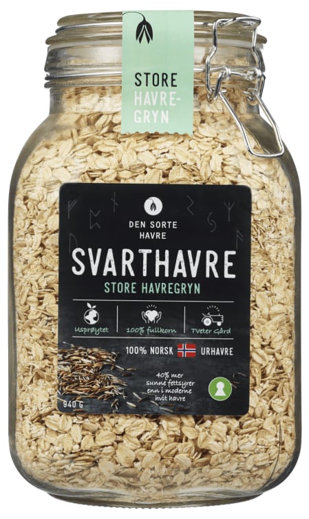 Svarthavregryn Store 940g Den Sorte Havre