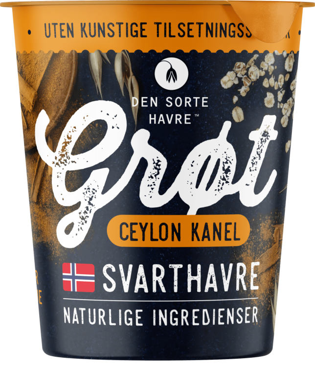 Havregrøt Beger 50g Den Sorte Havre
