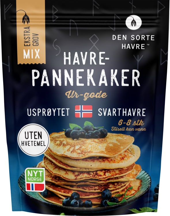 Havrepannekaker Grove 255g Den Sorte Havre