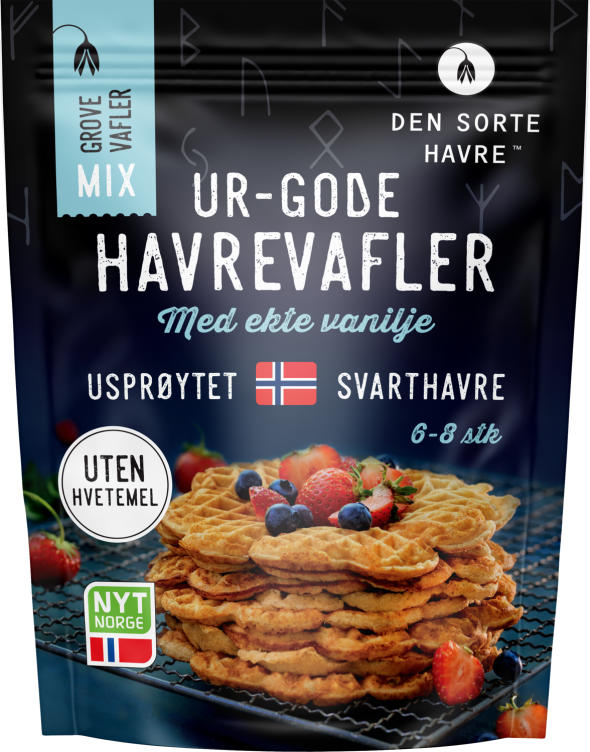 Havrevafler 330g Den Sorte Havre