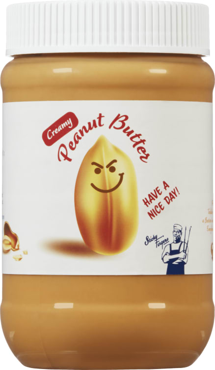 Peanøttsmør Fin 462g Sticky Fingers
