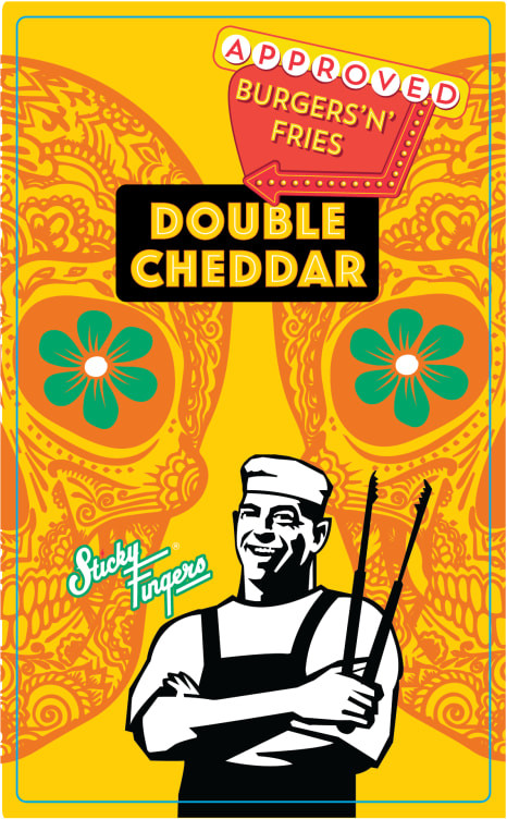 Cheddar skivet Dobbel 150g Sticky Fingers