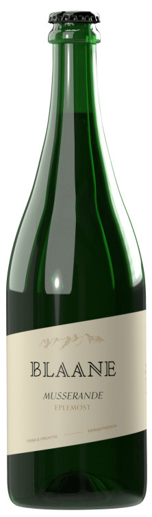 Eplemost Blaane Musserende Eplemost 750ml flaske Åkre