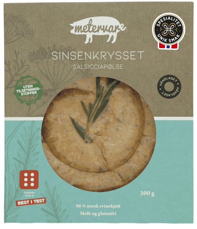 Sinsenkrysset Salsiccia 300g Metervare