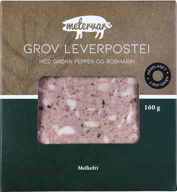 Grov Leverpostei - med Grønn Pepper og Rosmarin