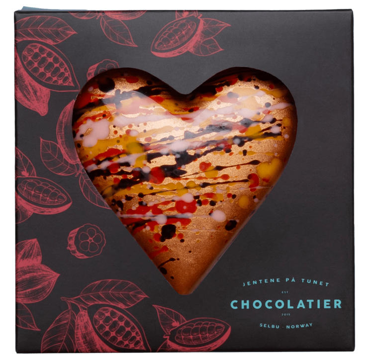 Sjokoladehjerte Hasselknas 30g Jentene På Tunet