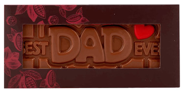 Sjokoladeplate m/Tekst - Best Dad Ever