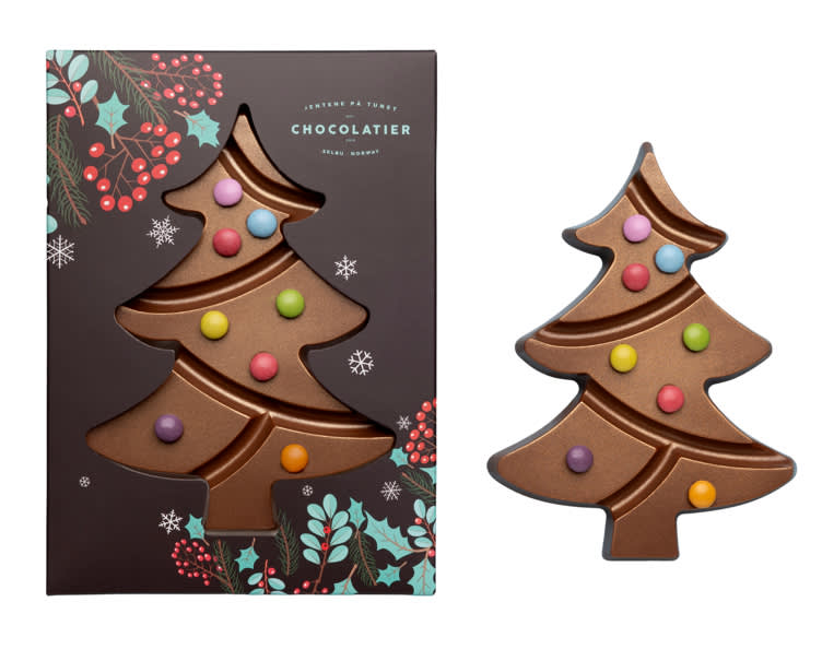 Juletre m/Hasselknas 85g Sjokoladefryd