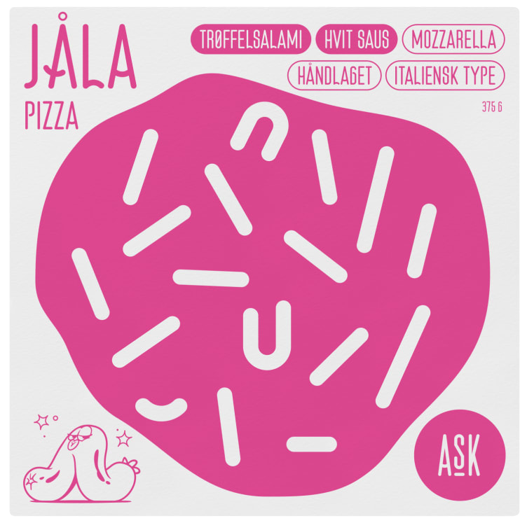 Jåla Pizza m/Trøffelsalami 375g Ask