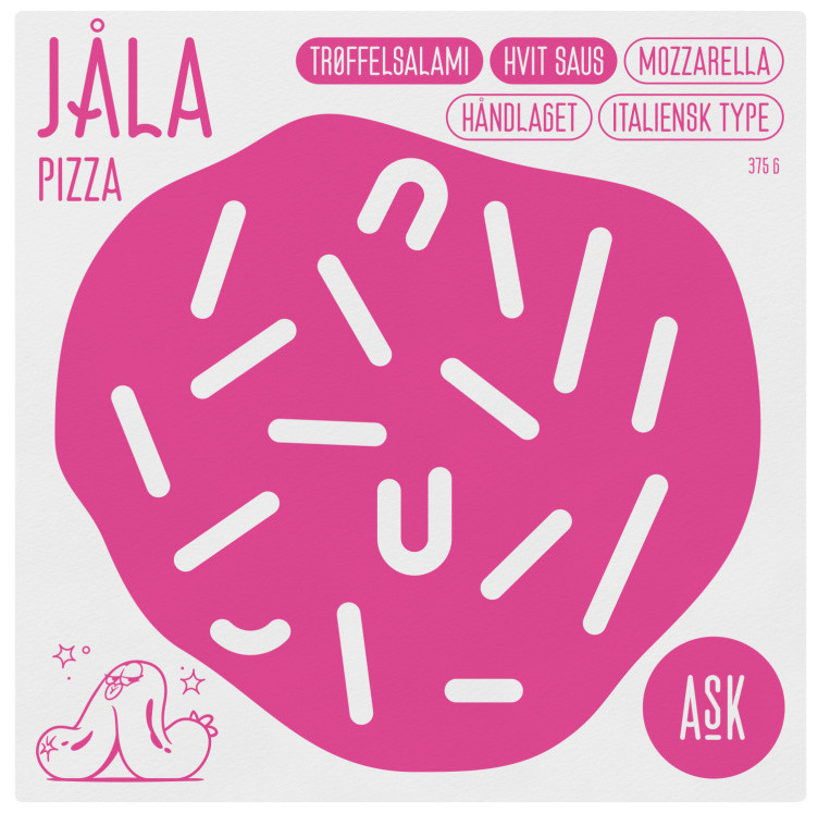Jåla Pizza m/Trøffelsalami 375g Ask