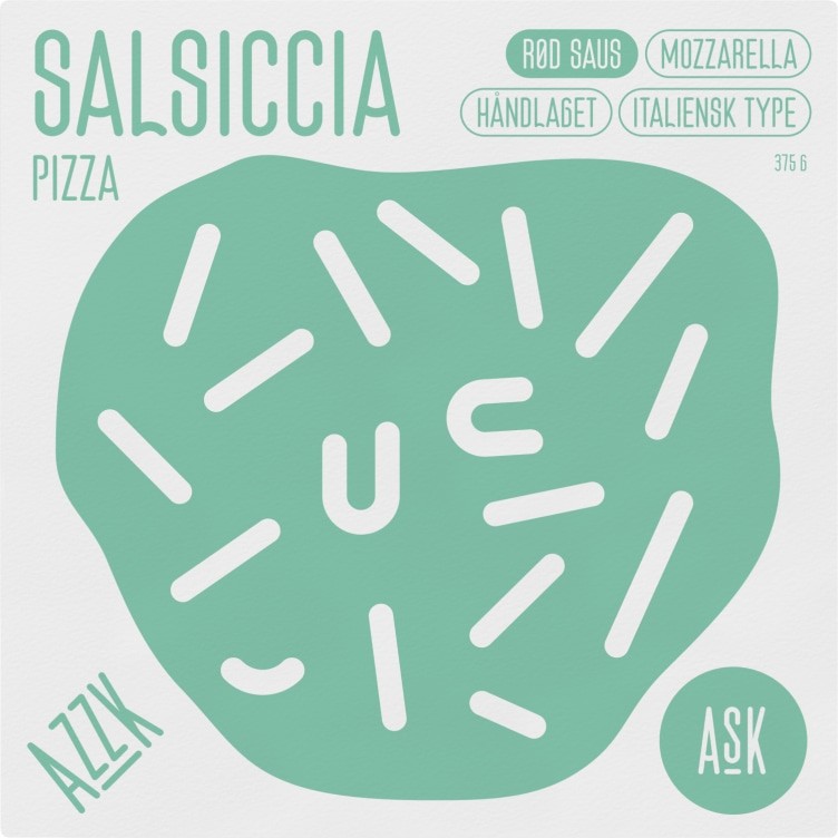 Salsicccia Pizza 375g Ask