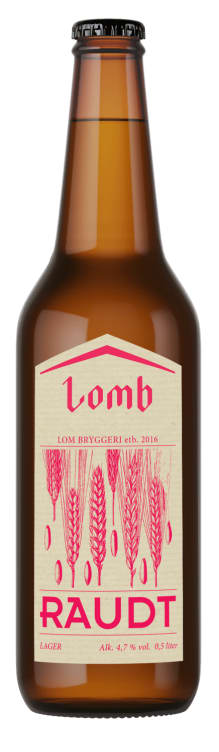 Raudt Øl 0,5l flaske Lomb