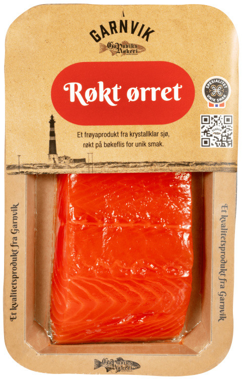 Ørret Røkt Bit 200g Garnviks Røkeri