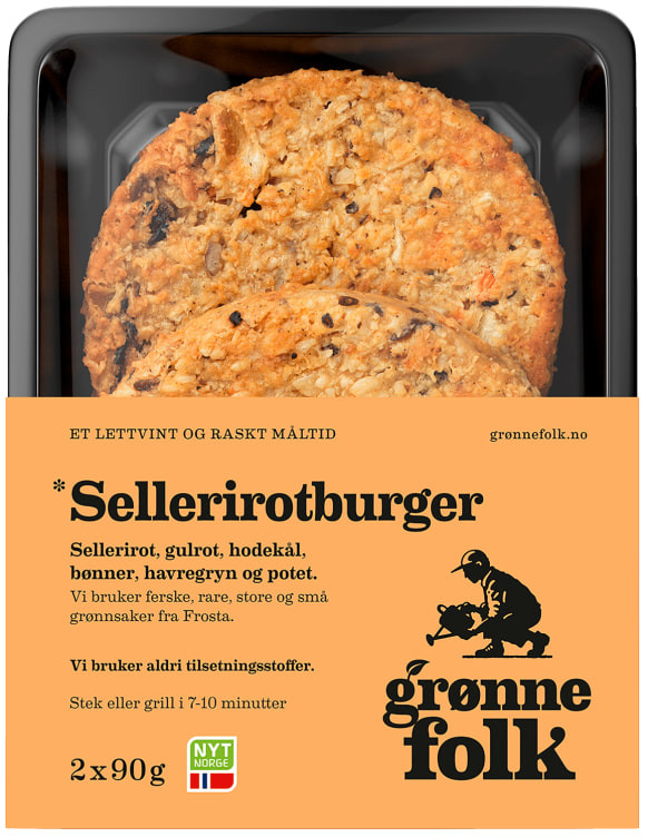 Sellerirotburger 180g Grønne Folk