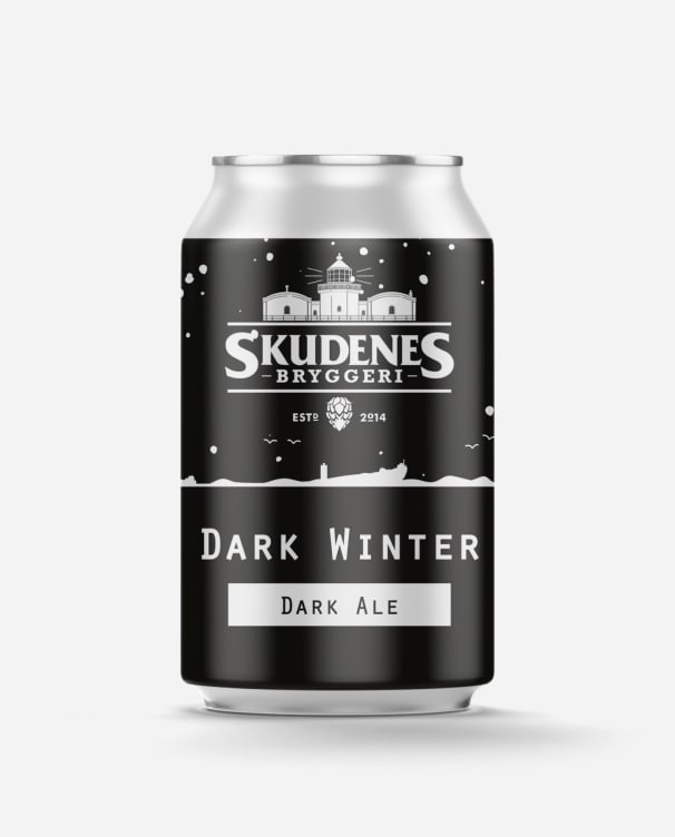 Dark Winter Stout 0,33l boks Skudenes Bryggeri