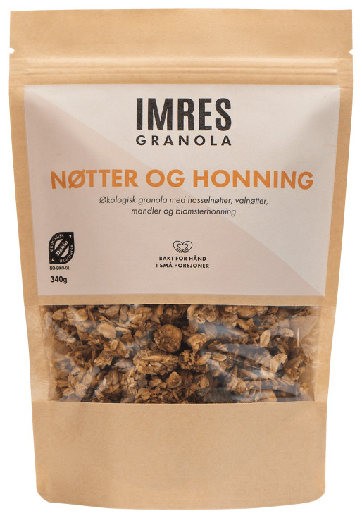 Granola m/Nøtter & Honning 340g Imres