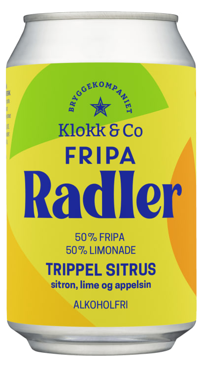 Fripa Radler Trippel Sitrus 0,33l boks Klokk&Co
