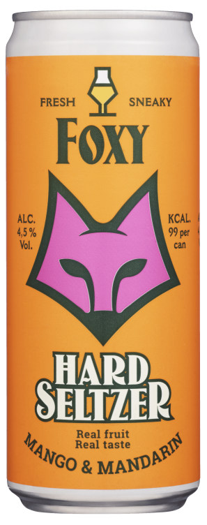Foxy Hard Seltzer Mango&Mandarin 0,33l Sleek boks