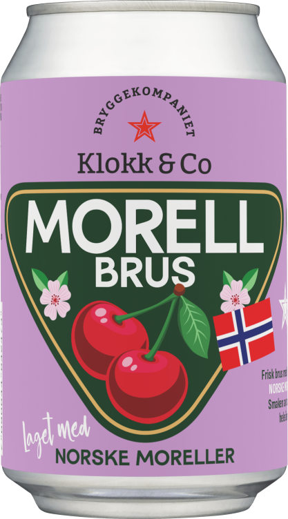 Norsk Morellbrus 0,33l boks Klokk&Co