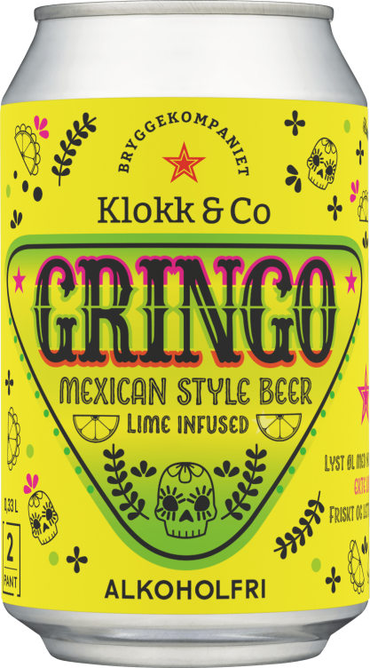 Gringo Alk.Fri 0,33l boks Klokk&Co