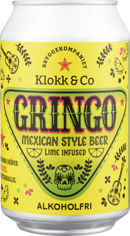 Gringo Alk.Fri 0,33l boks Klokk&Co