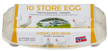 Egg Frittgående 10pk Døskeland Bruk