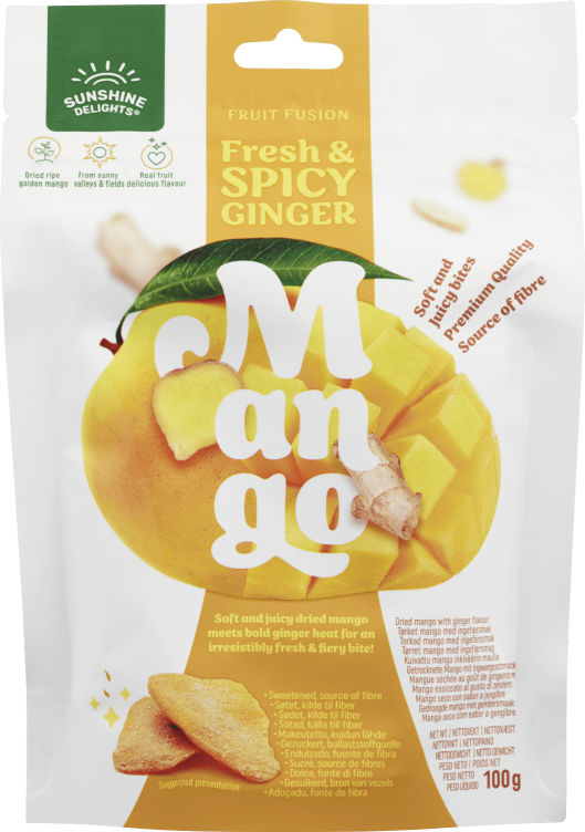 Ginger Mango 100g Sunshine Delights